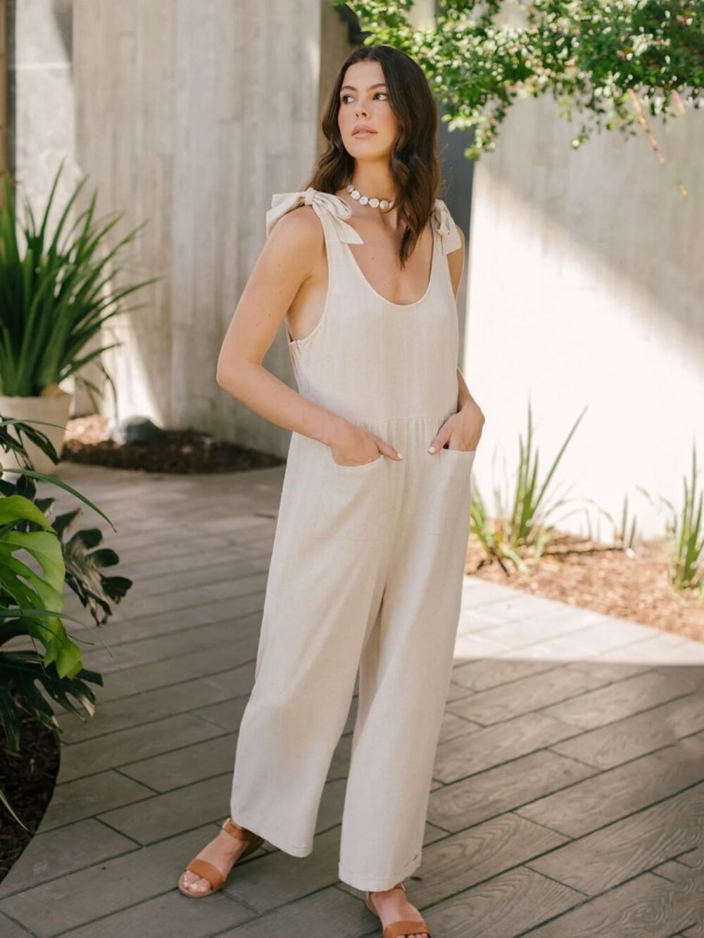 Zesica | Amazon Women's Summer Loose Sleeveless Jumpsuits Linen NWT Sz S